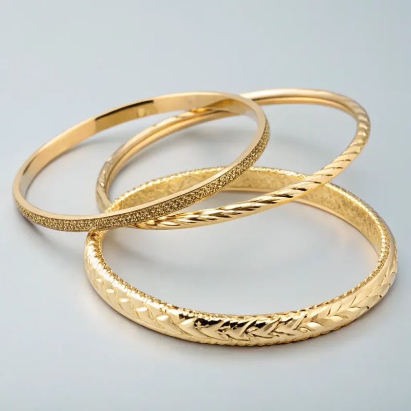 Gold Bangle Set